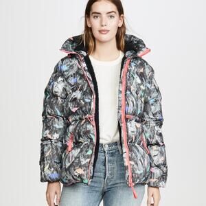 NEW HUNTER Original A-line Abstract Puffer Jacket